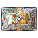 Mexican Talavera Vessel Rectangular Sink VSR05